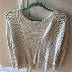 Knit cream sweater